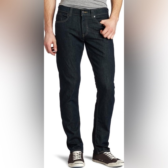 LEVI’S Skinny 511 Drk Denim Jeans Red Tab Black Label Back Zip Pockets W30 L30 - Picture 1 of 11